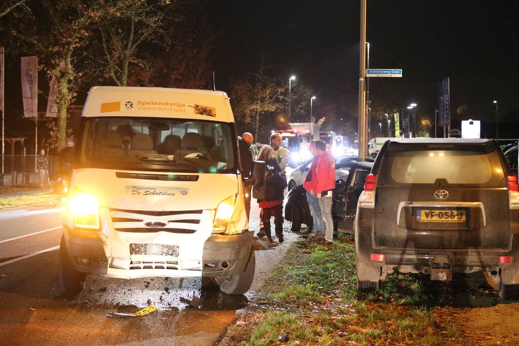 Meerdere voertuigen betrokken bij aanrijding