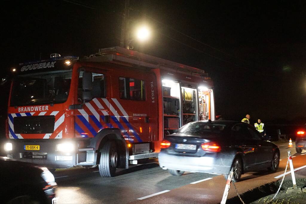 Pizzakoerier balanceert op de afgrond
