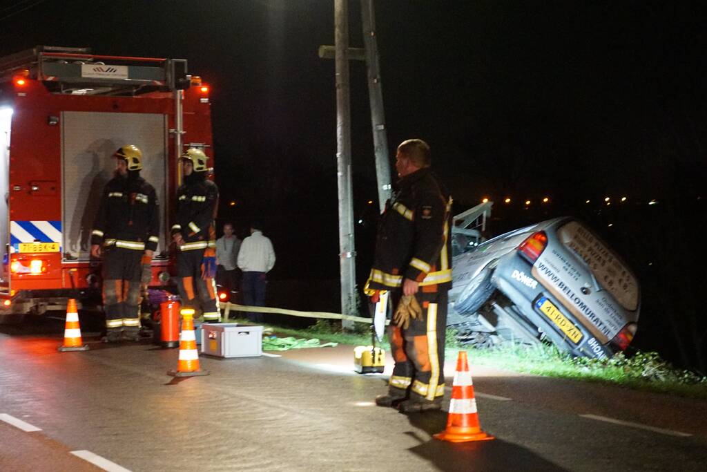 Pizzakoerier balanceert op de afgrond