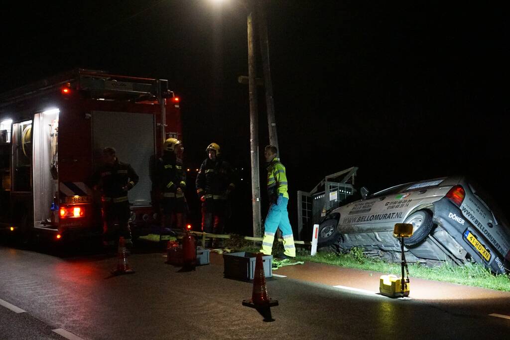 Pizzakoerier balanceert op de afgrond