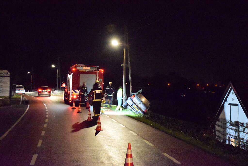 Pizzakoerier balanceert op de afgrond