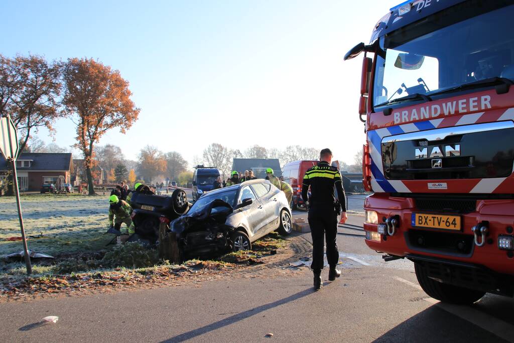 Zwaargewonde bij aanrijding