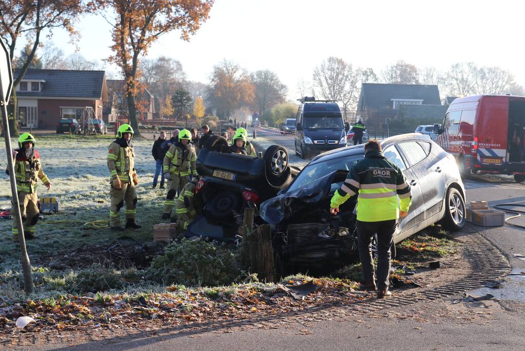 Zwaargewonde bij aanrijding