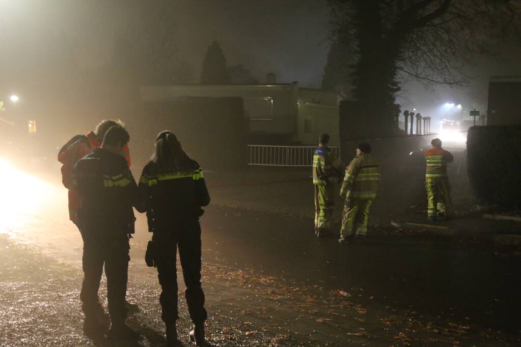 Flinke rookontwikkeling bij brand in garagebox