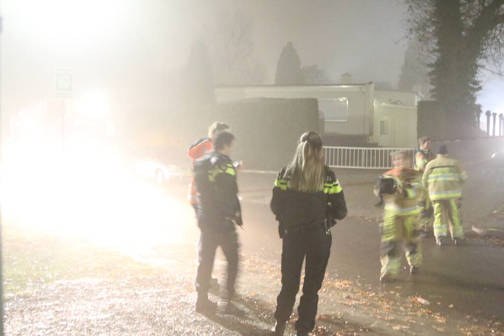 Flinke rookontwikkeling bij brand in garagebox