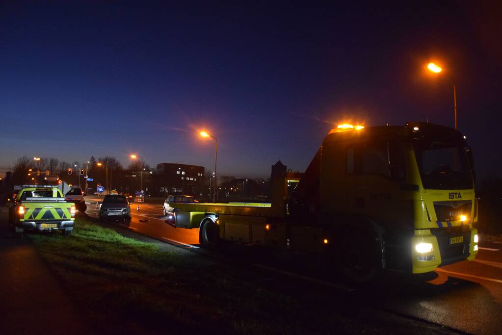 Veel schade bij frontale botsing