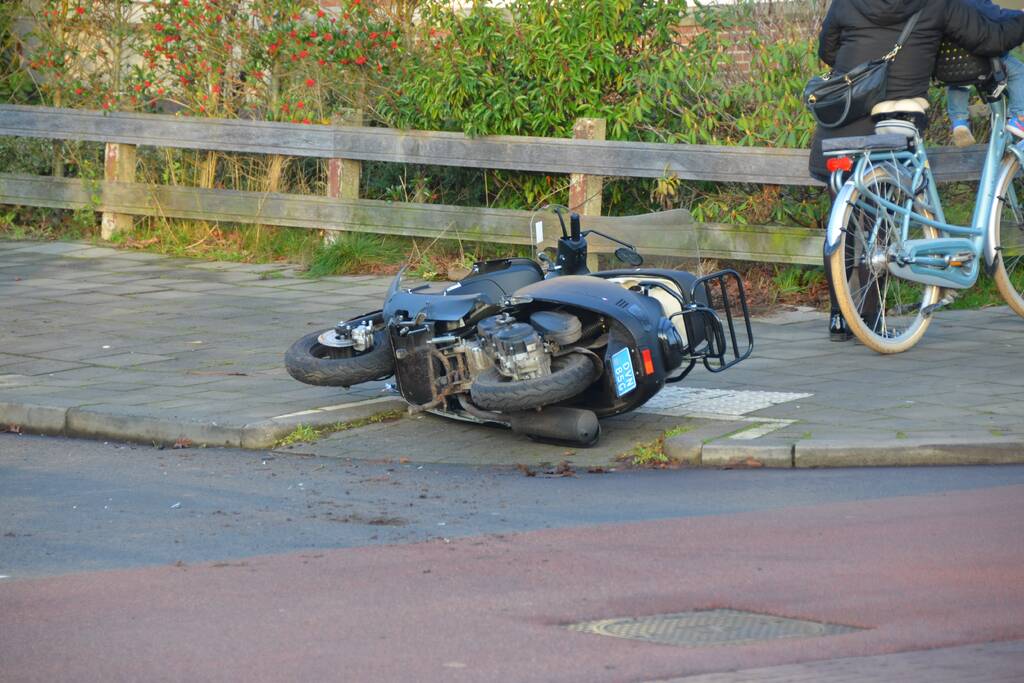 Scooterrijder gewond na valpartij