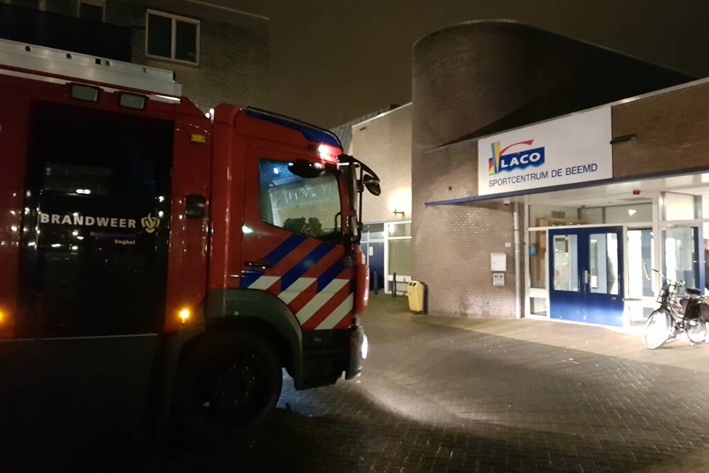 Brandlucht in Laco sportcentrum