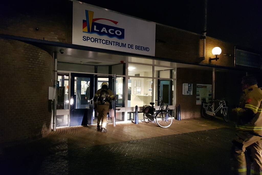 Brandlucht in Laco sportcentrum