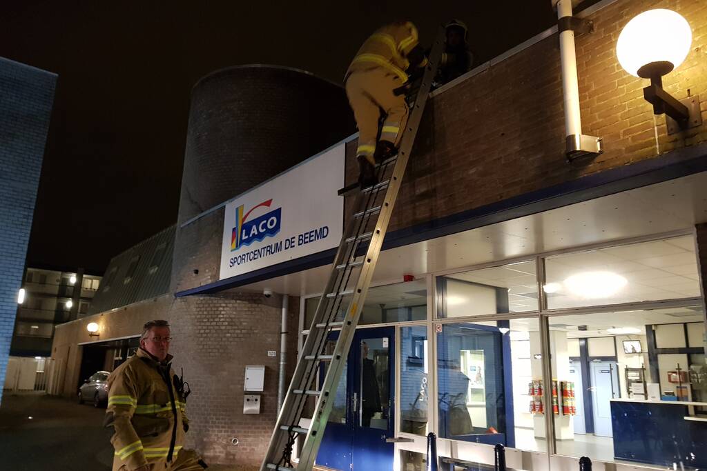 Brandlucht in Laco sportcentrum