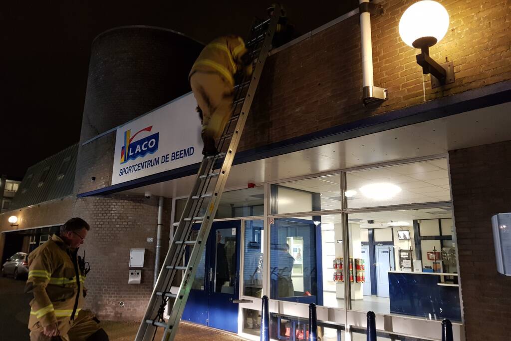 Brandlucht in Laco sportcentrum