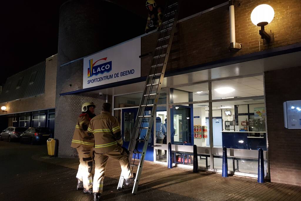 Brandlucht in Laco sportcentrum