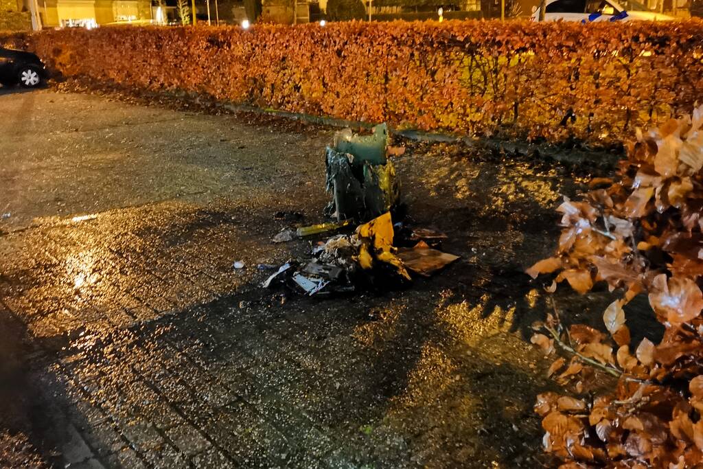 Brand in papiercontainer