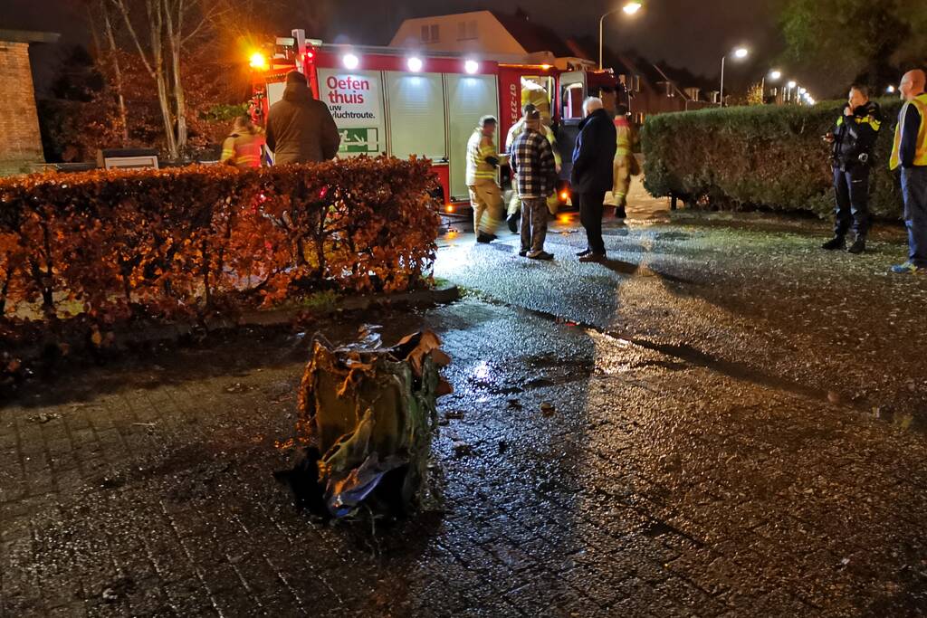 Brand in papiercontainer