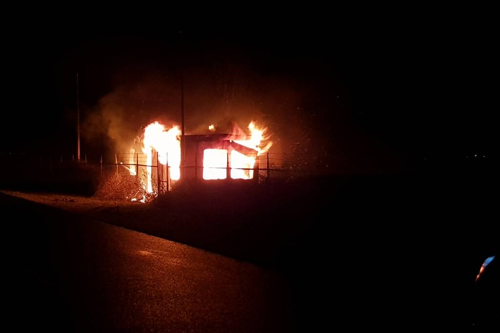 Chalet volledig verwoest door brand