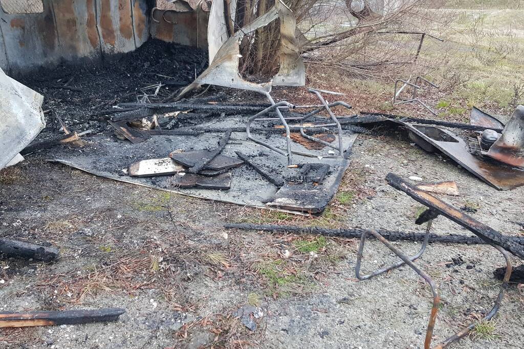 Chalet volledig verwoest door brand