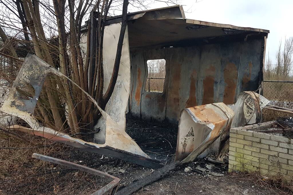 Chalet volledig verwoest door brand