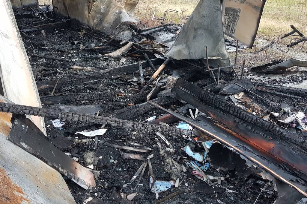 Chalet volledig verwoest door brand