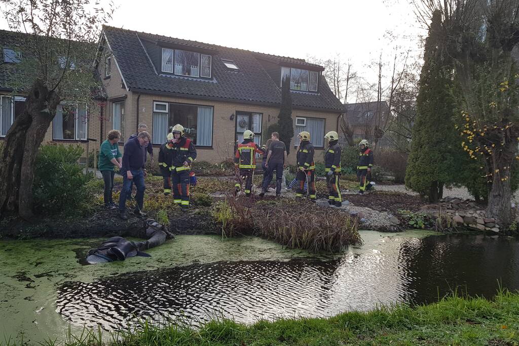 Twee personen en paard te water geraakt