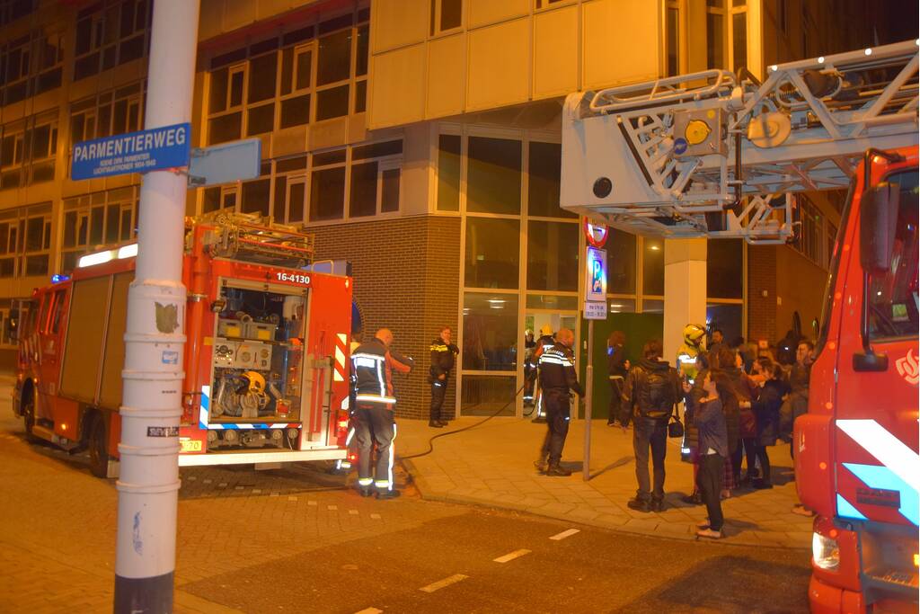 Studentenpand ontruimt na brand op kamer