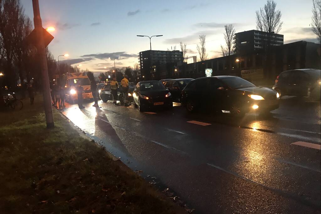 Vier auto's betrokken bij aanrijding