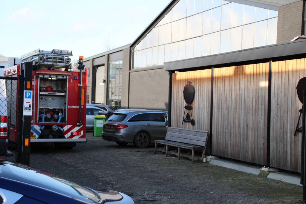 Brand in aanbouw Weber bbq-store