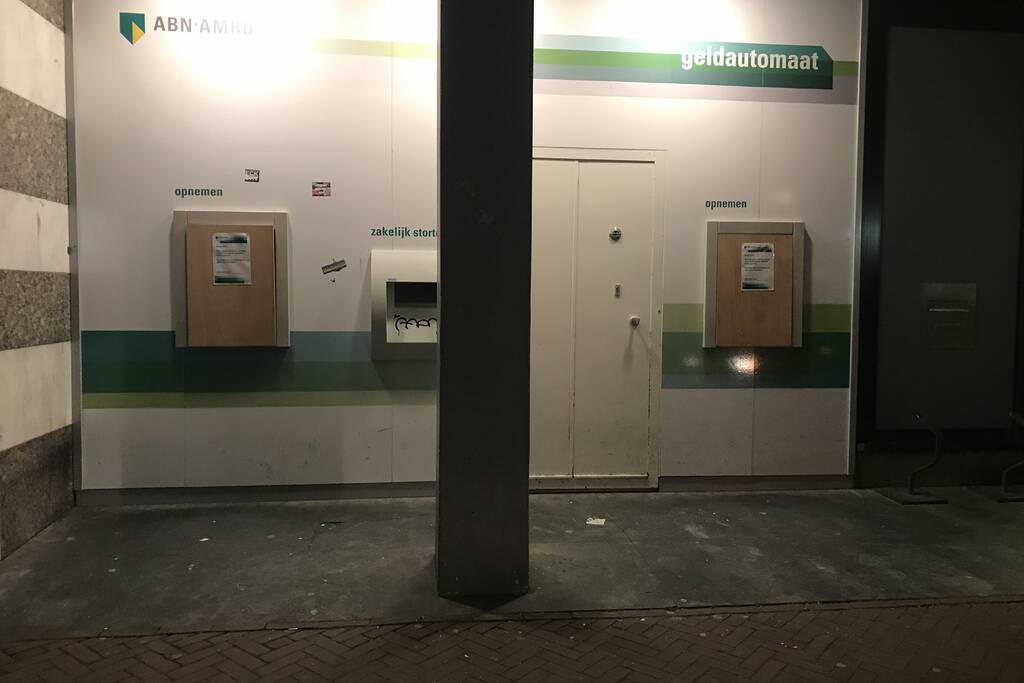 Pinautomaten ABN Amro bank gesloten