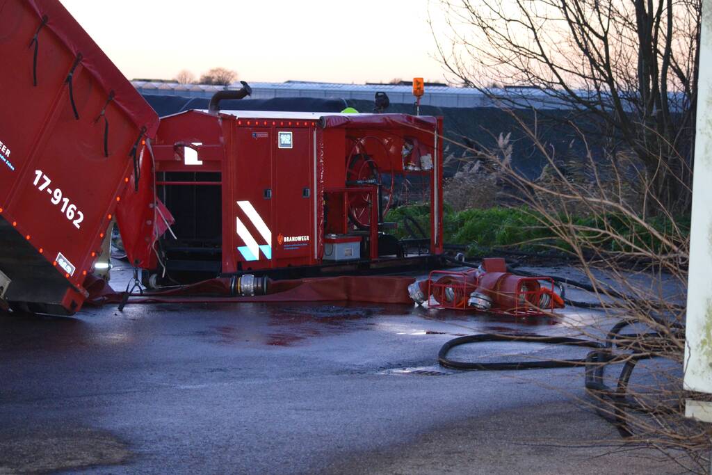 Brand in composthoop lastig te blussen