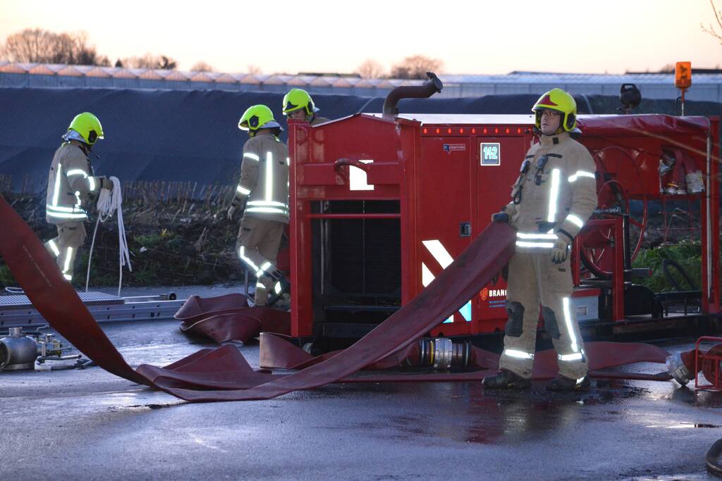 Brand in composthoop lastig te blussen