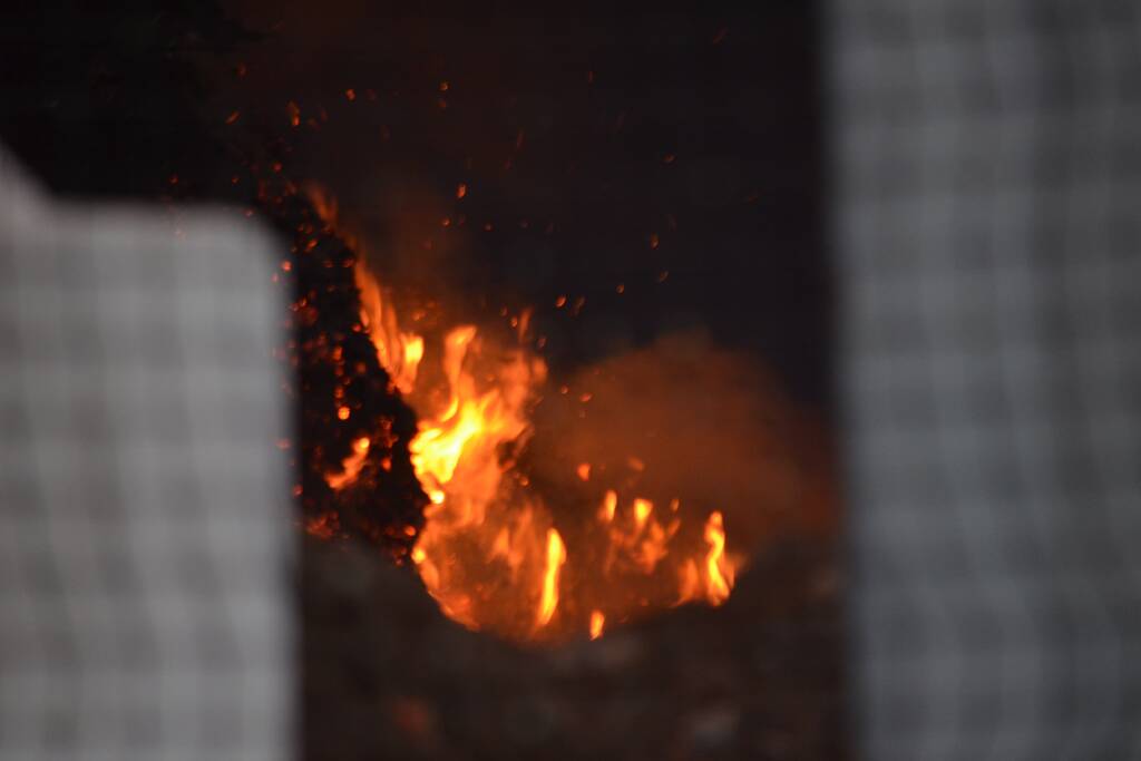 Brand in composthoop lastig te blussen