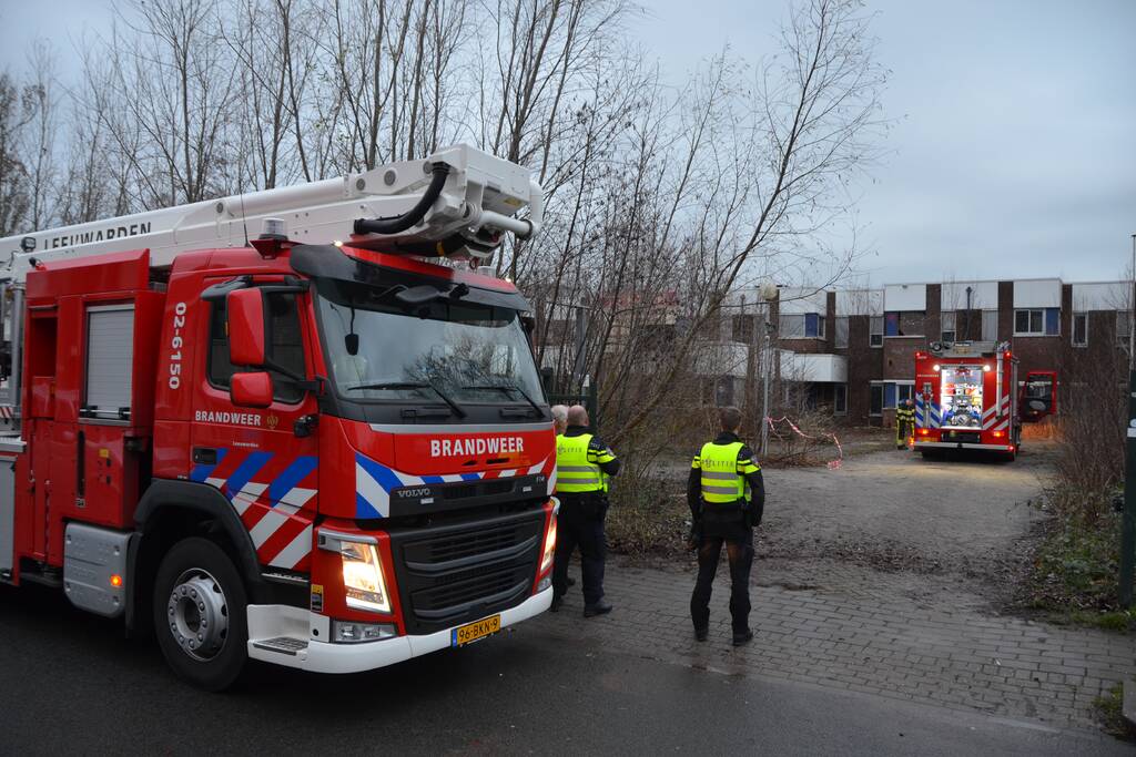 Brand in leegstaand pand