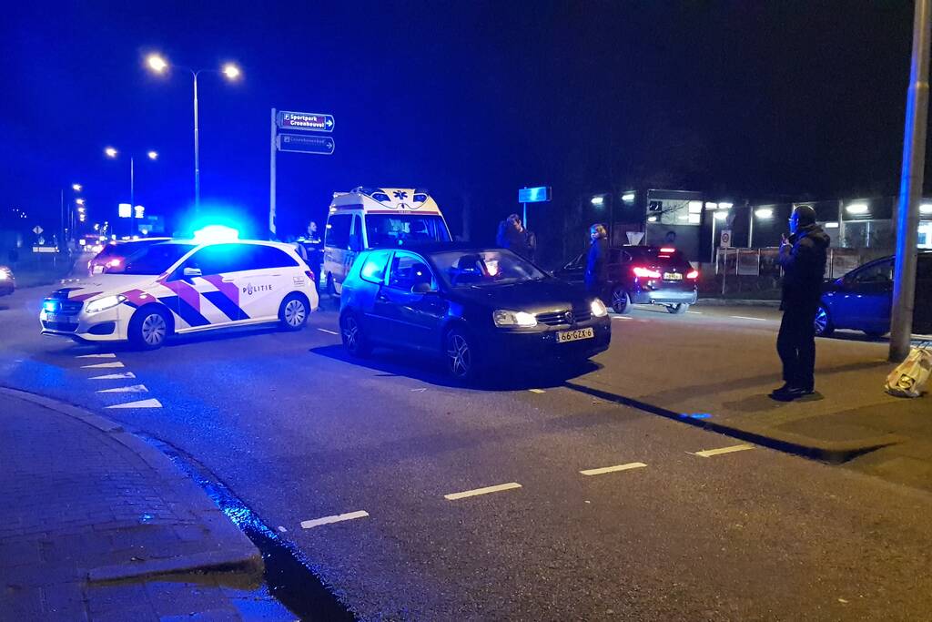 Fietser gewond na aanrijding met personenauto