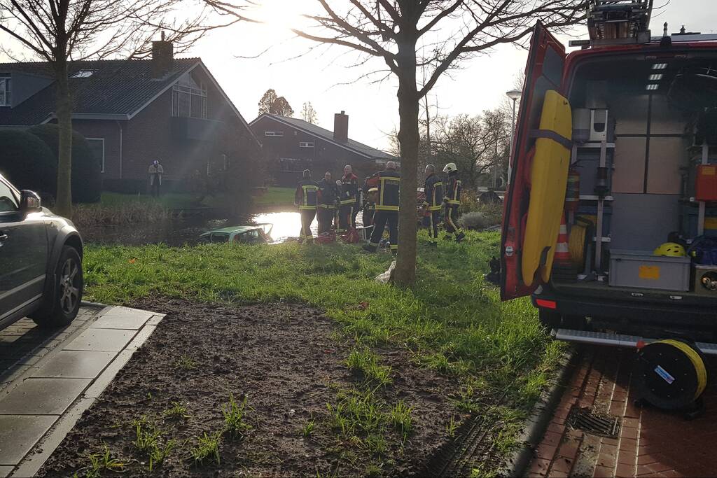 Auto te water geraakt