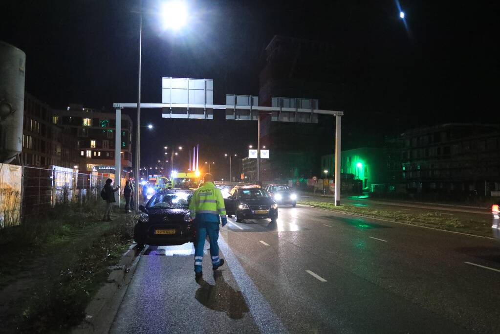 Drie auto's betrokken bij kop-staat aanrijding