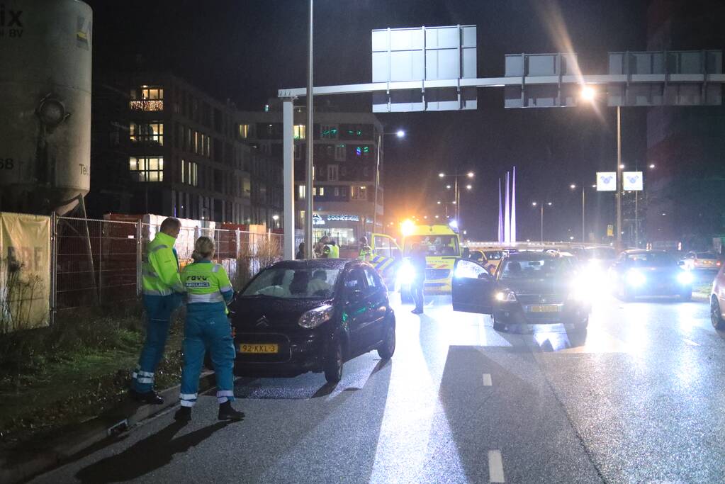 Drie auto's betrokken bij kop-staat aanrijding