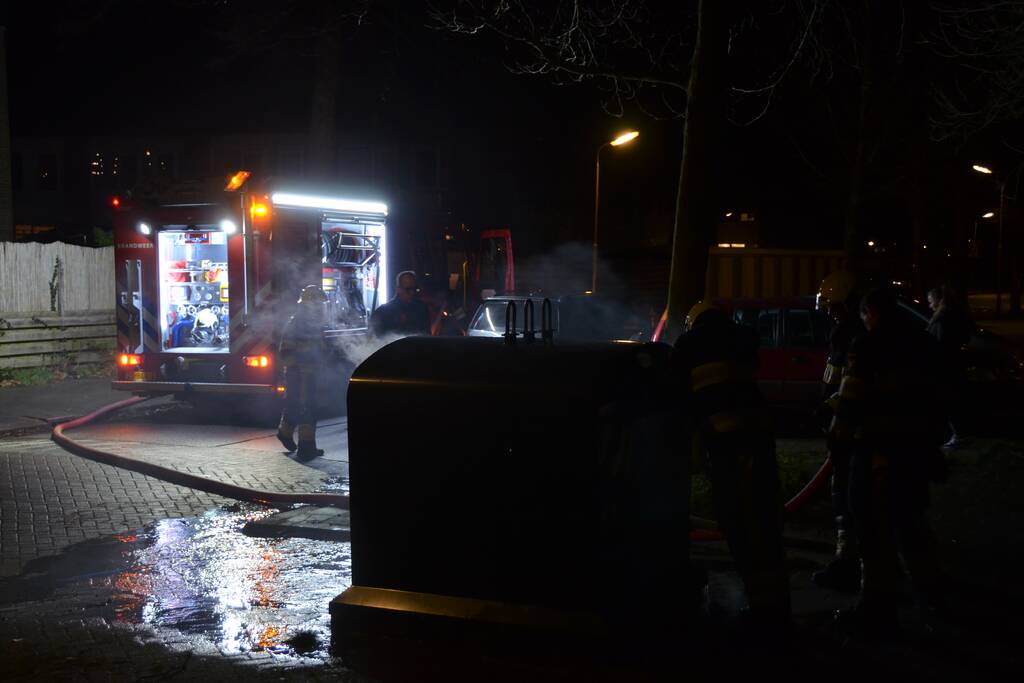 Opnieuw brand in papiercontainer