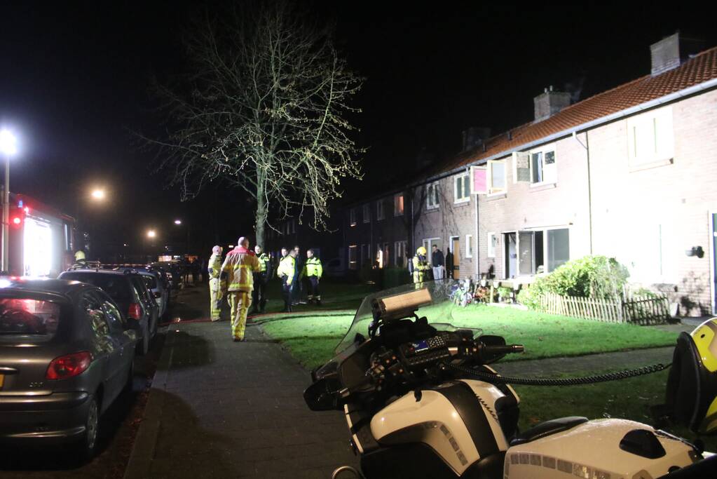 Veel rook bij brand in woning