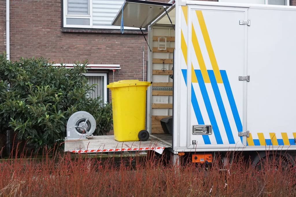 Wietplantage in woning ontruimd