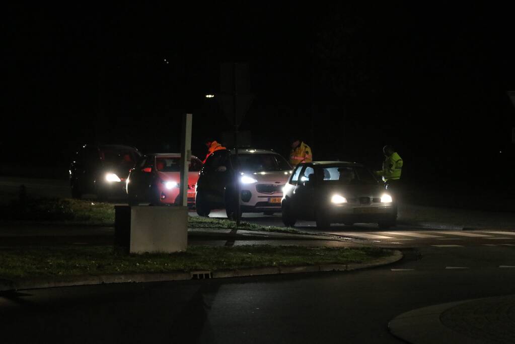 Alcoholcontrole op rotonde