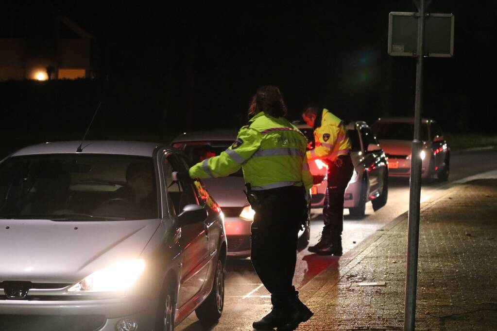 Alcoholcontrole op rotonde