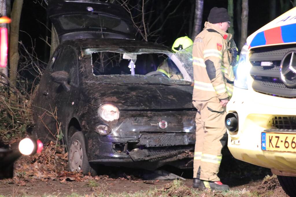Zwaargewonde na eenzijdige botsing tegen boom