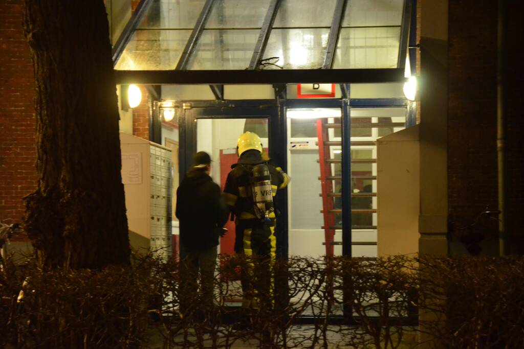 Rookontwikkeling door keukenbrand