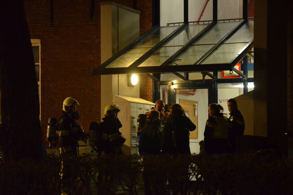 Rookontwikkeling door keukenbrand