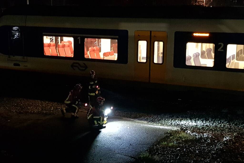 Spoorloper ontkomen aan de dood