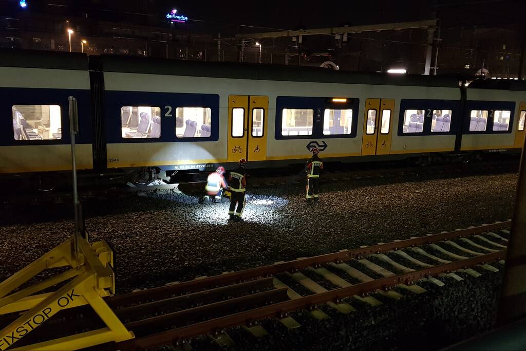 Spoorloper ontkomen aan de dood