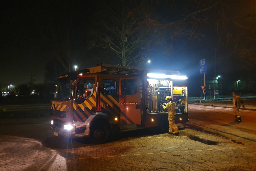Aanhanger verwoest door brand
