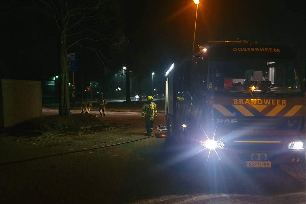 Aanhanger verwoest door brand