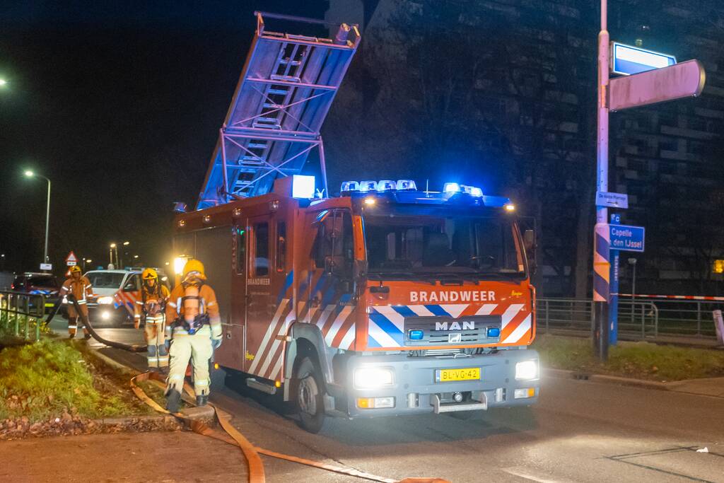Flinke brand in slooppand