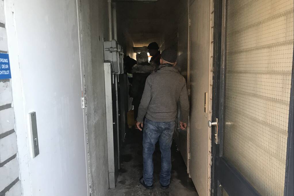 Waterleiding gesprongen in kelderbox