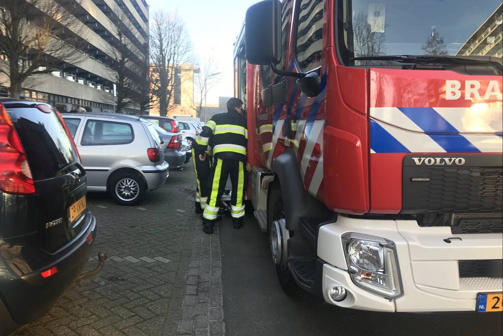 Waterleiding gesprongen in kelderbox